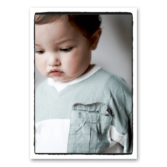 Mo-Ca Dutch old canvas Eigen foto staand zwart/witte rand