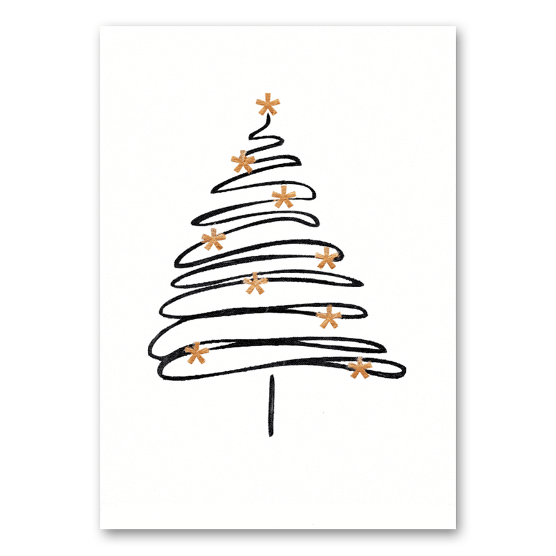 Mo-Ca Dutch old canvas Sierlijke kerstboom