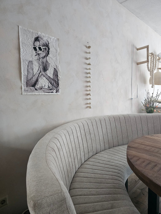 Sfeerbeeld van het canvas doek Brigitte Bardot in Dutch Old Canvas.