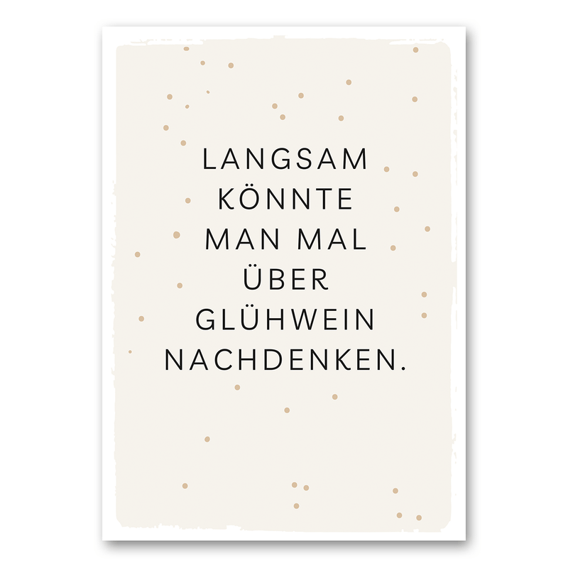 Mo-Ca Dutch old canvas Langsam könnte man mal über glühwein nachdenken