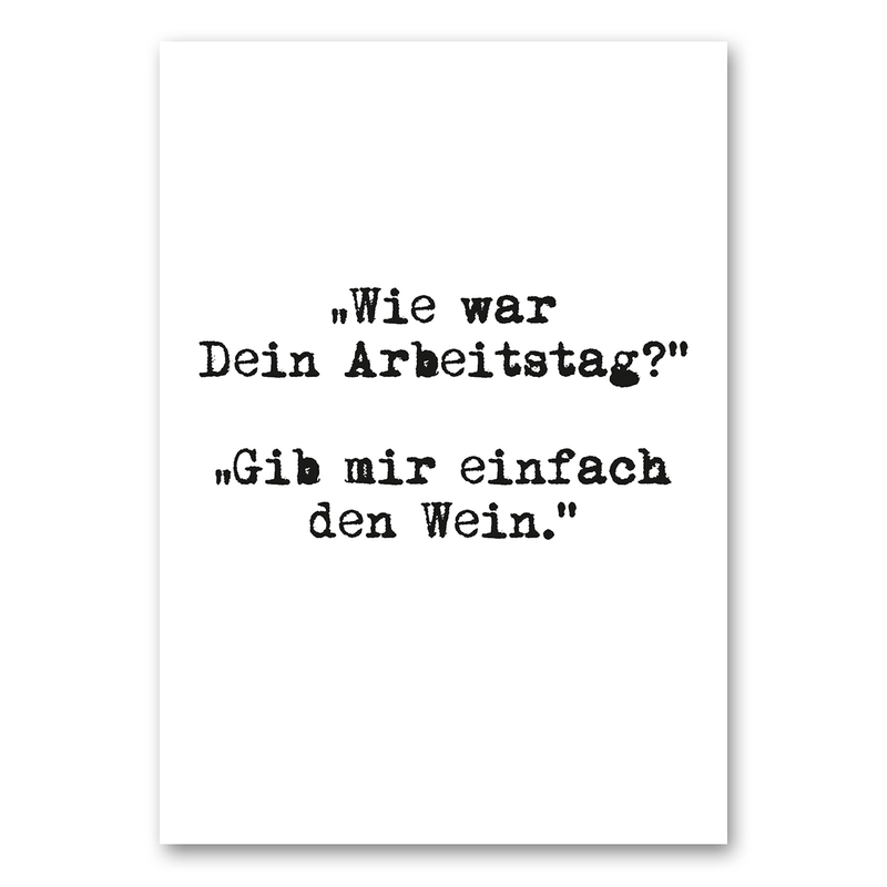 Mo-Ca Dutch old canvas Gib mir Wein