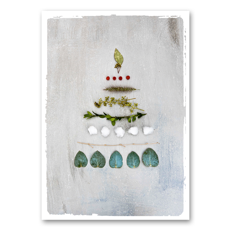 Weihnachtsbaum mit Zweigen