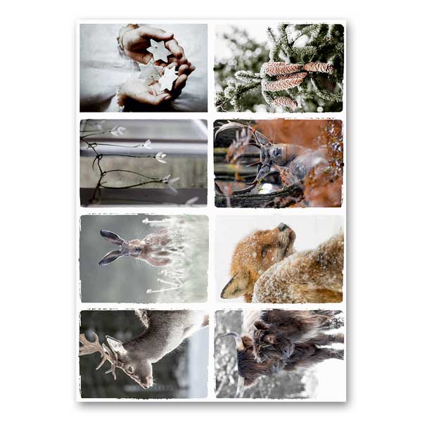 kerstslinger op canvas