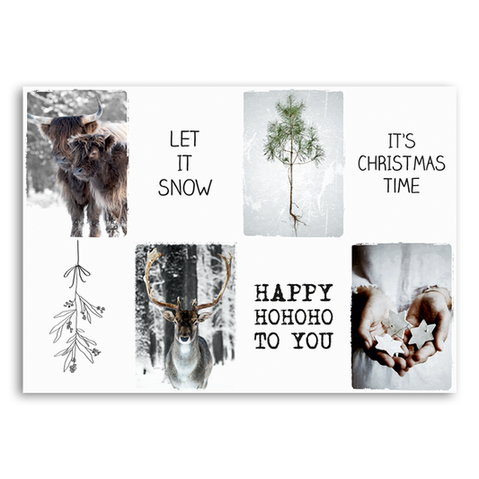 kerstslinger op canvas