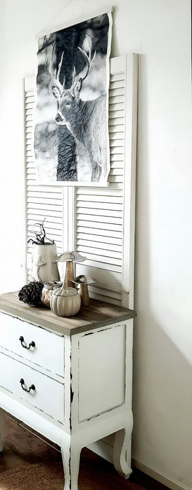 Edelhert in zwart-wit