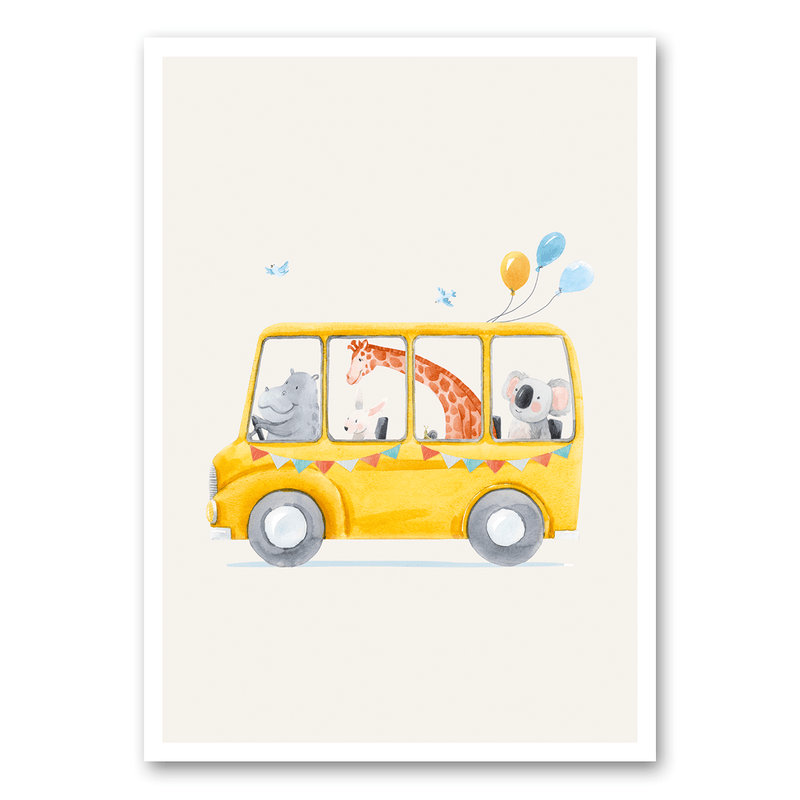 Mo-Ca Dutch old canvas Bus vol dieren