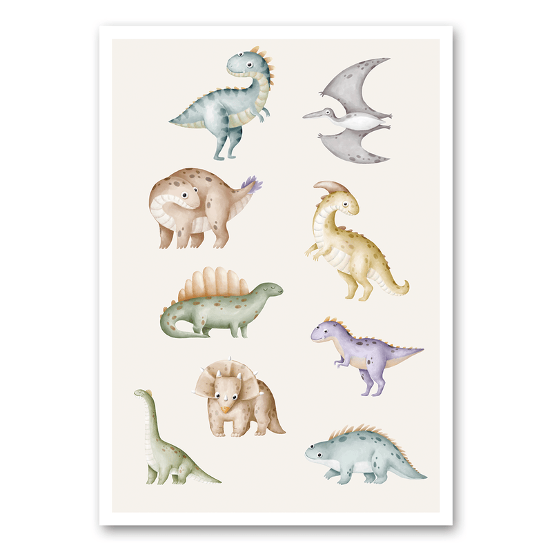 Mo-Ca Dutch old canvas Dino's