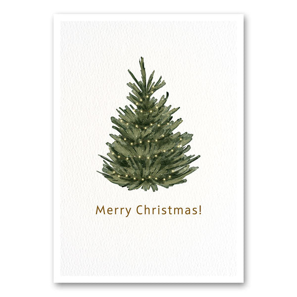 Canvas met kerstboom en de tekst Merry Christmas – feestelijke wanddecoratie van Mo-Ca