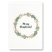 Canvas met groene kerstkrans en de tekst Merry Christmas – feestelijke wanddecoratie van Mo-Ca.