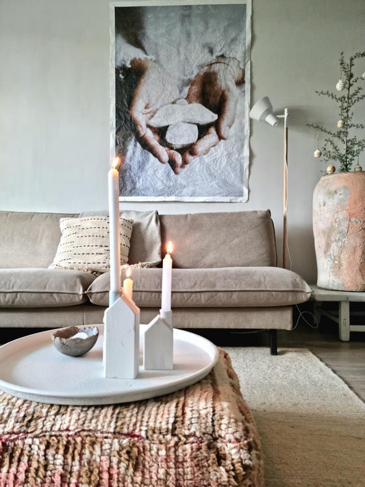 Mo-Ca Dutch old canvas Engel in handen