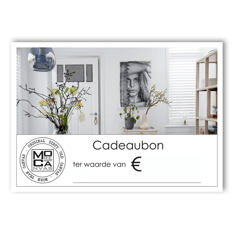 Mo-Ca Dutch old canvas Cadeaubon Mo-Ca