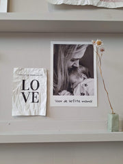 foto en tekst op canvas