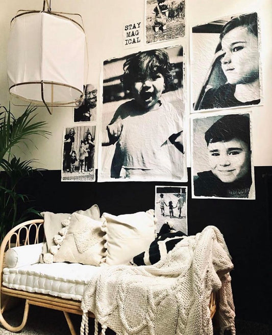 Eigen foto staand gekartelde witte rand