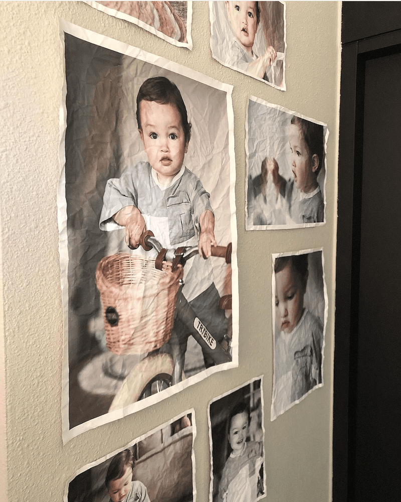 Eigen foto staand strakke witte rand