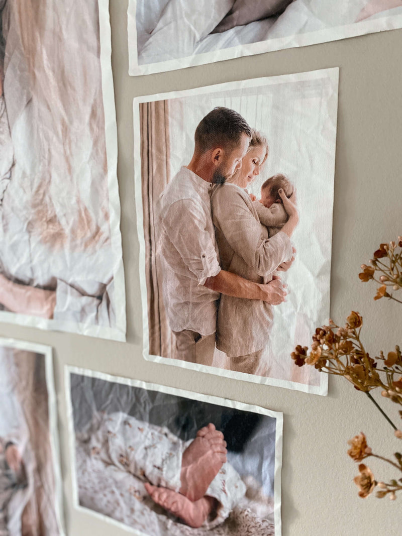 Eigen foto staand strakke witte rand