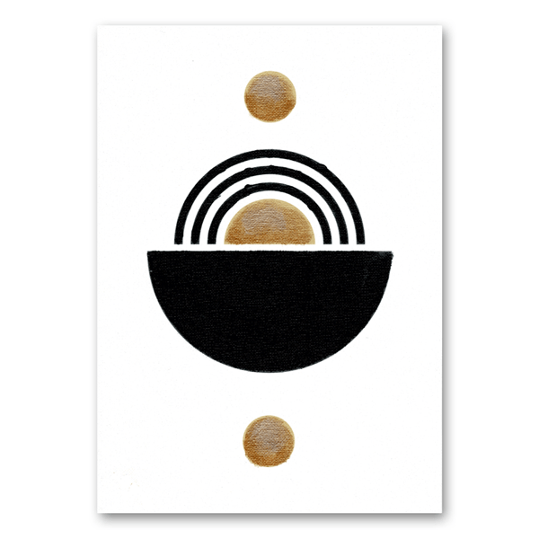 Mo-Ca Dutch old canvas Abstract cirkels