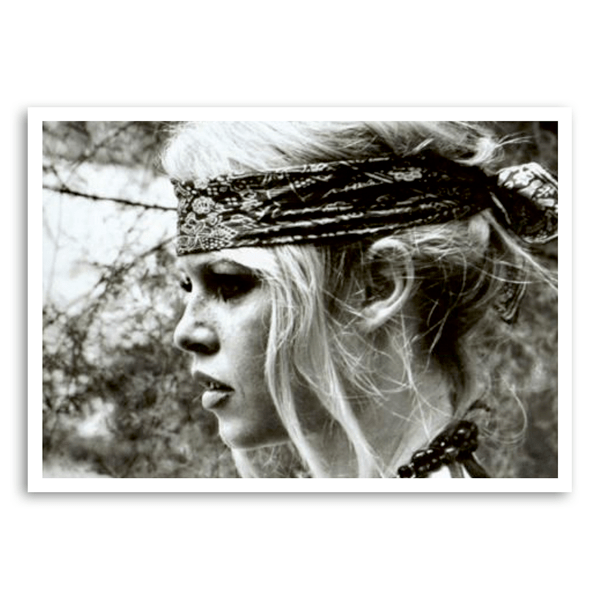 Mo-Ca Dutch old canvas Prachtige Brigitte Bardot met bandana