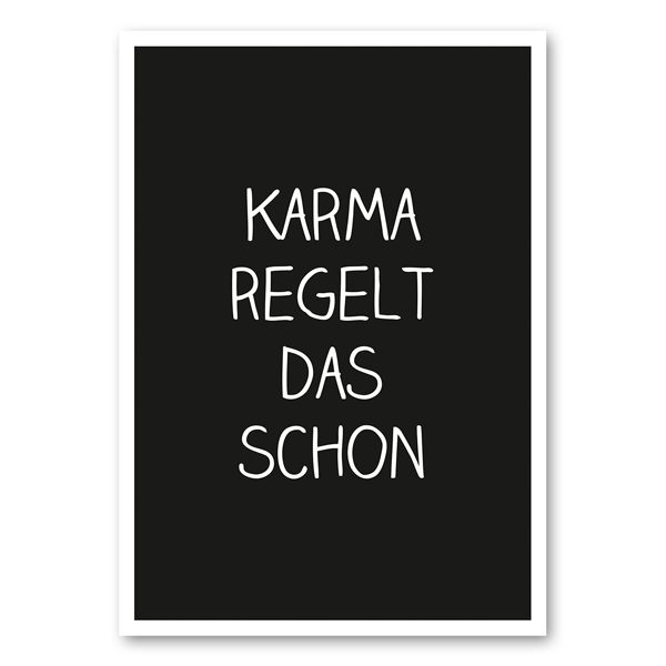 Mo-Ca Dutch old canvas Karma regelt das schon