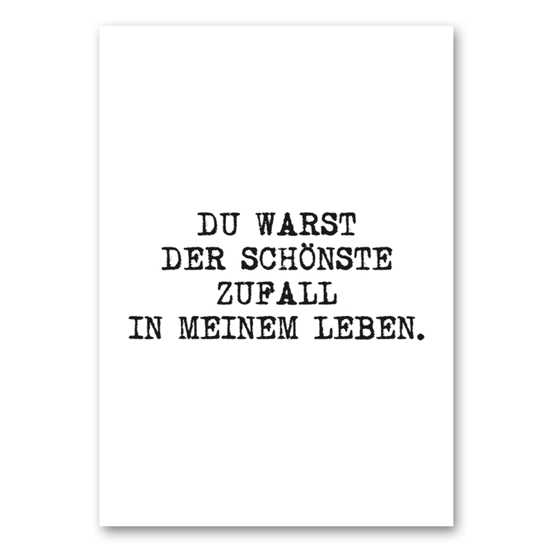 Mo-Ca Dutch old canvas Du warst der schönste zufall in meinem leben