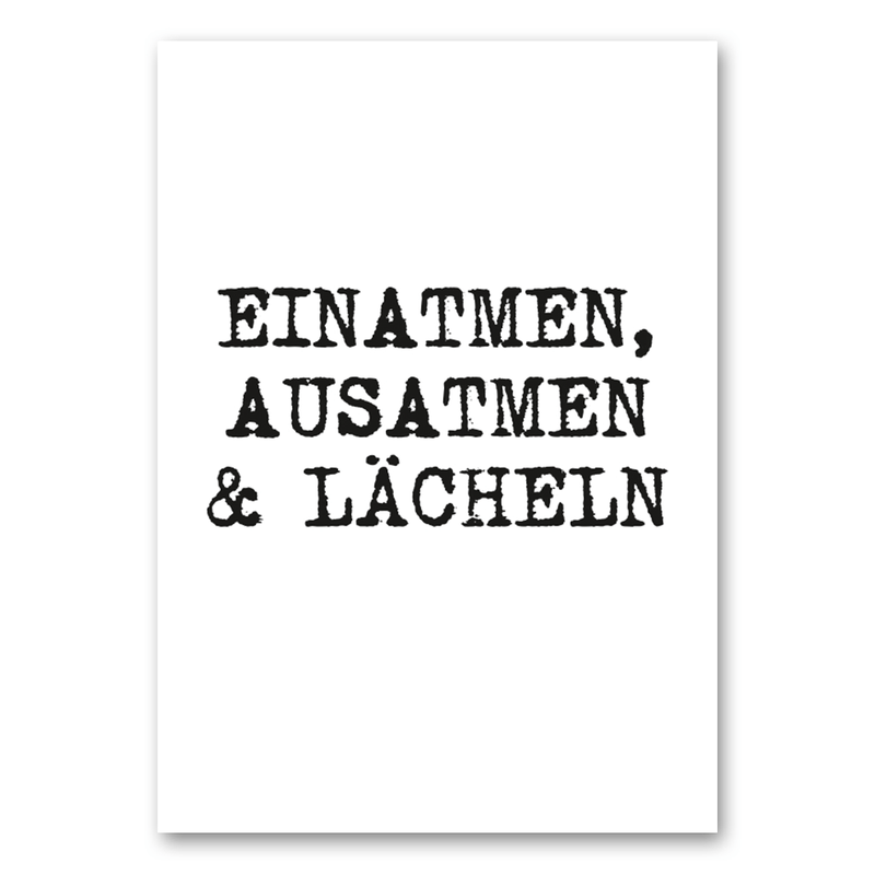 Mo-Ca Dutch old canvas Einatmen, ausatmen & lächeln