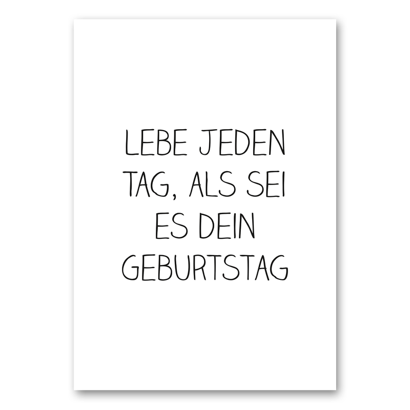 Mo-Ca Dutch old canvas Lebe jeden tag