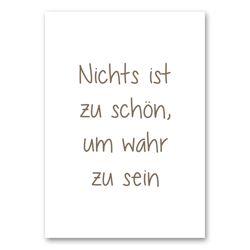 Mo-Ca Dutch old canvas Nicht ist zu schön, um wahr zu sein