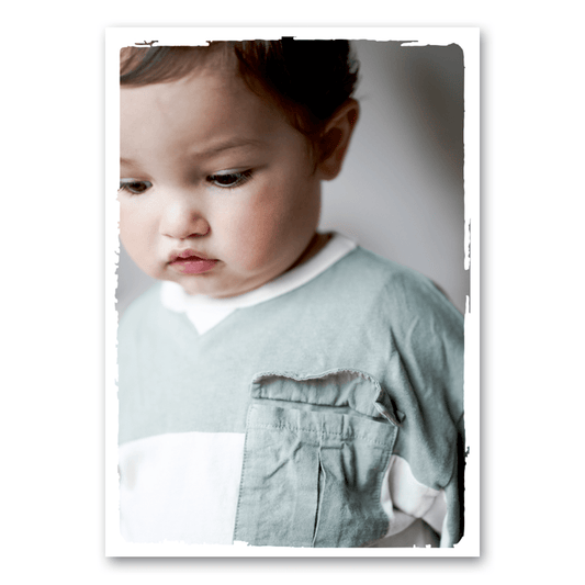 Mo-Ca Dutch old canvas Eigen foto staand gekartelde witte rand