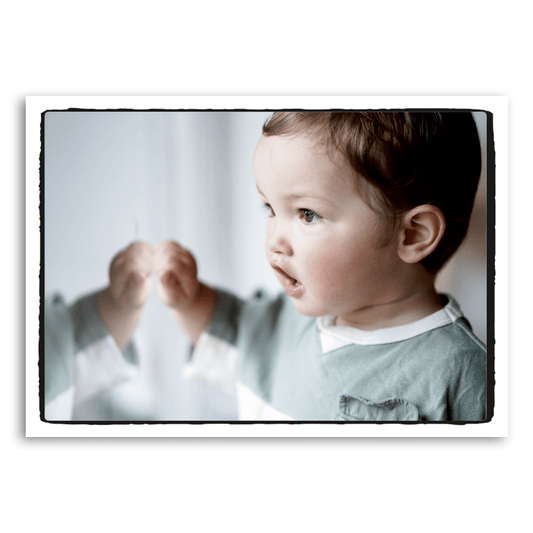 Mo-Ca Dutch old canvas Eigen foto liggend zwart/witte rand