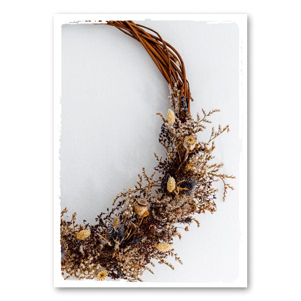 Mo-Ca Dutch old canvas Rotan droogbloem krans detail