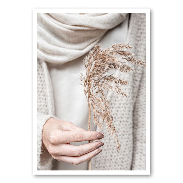 Mo-Ca Dutch old canvas Pluim riet in de hand