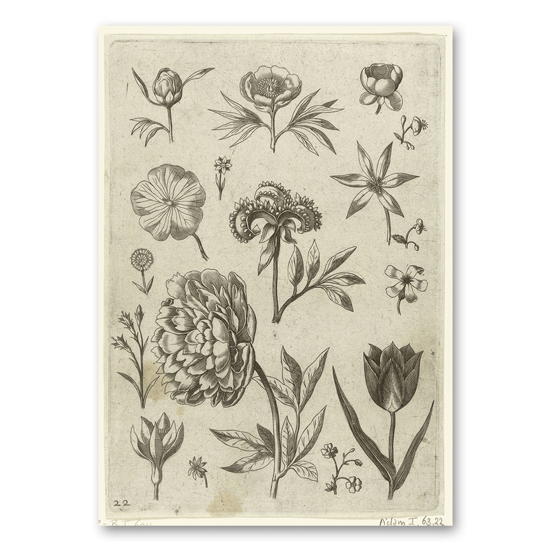 Mo-Ca Dutch old canvas Verschillende bloemen