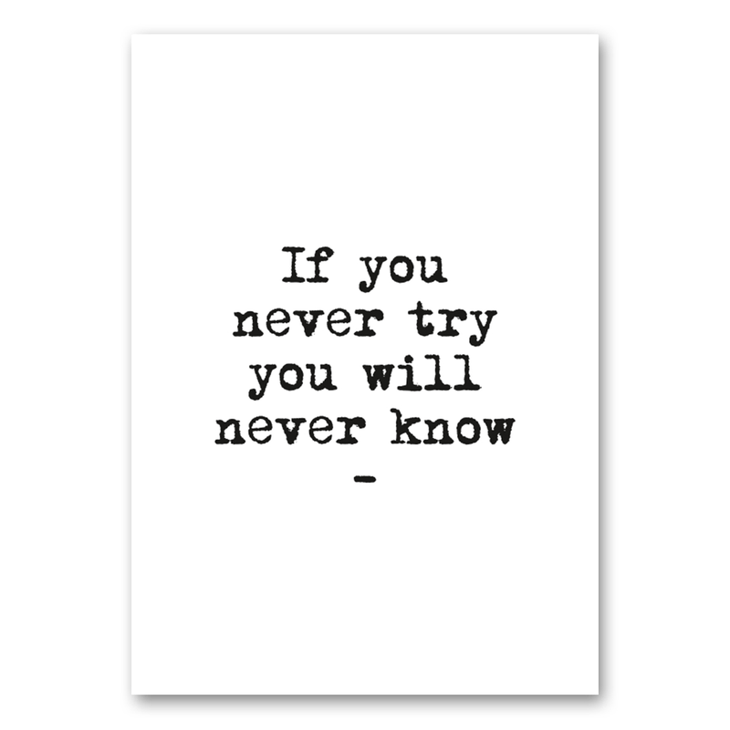 Mo-Ca Dutch old canvas If you never try