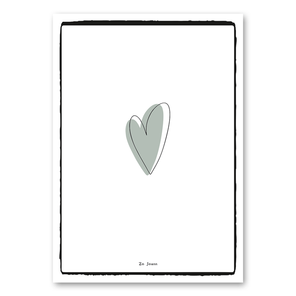 Mo-Ca Dutch old canvas Groen hartje